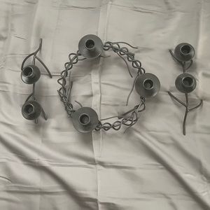 Wrought iron candle holder